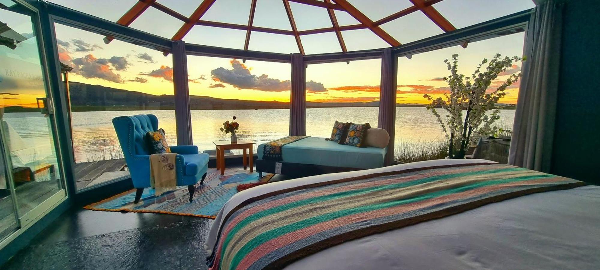 Uros Kay Pacha Lodge Пуно Номер фото